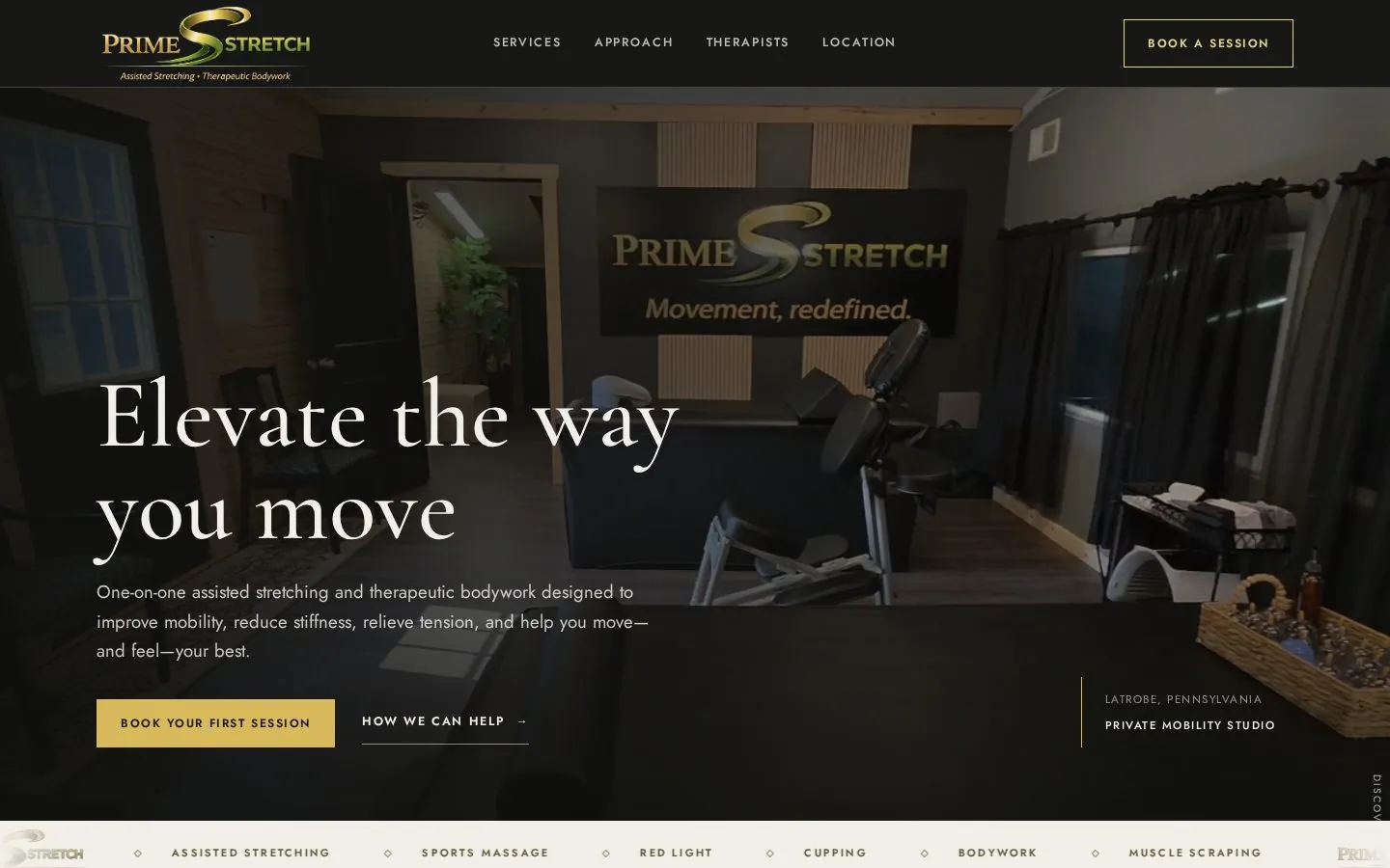 Prime Stretch website